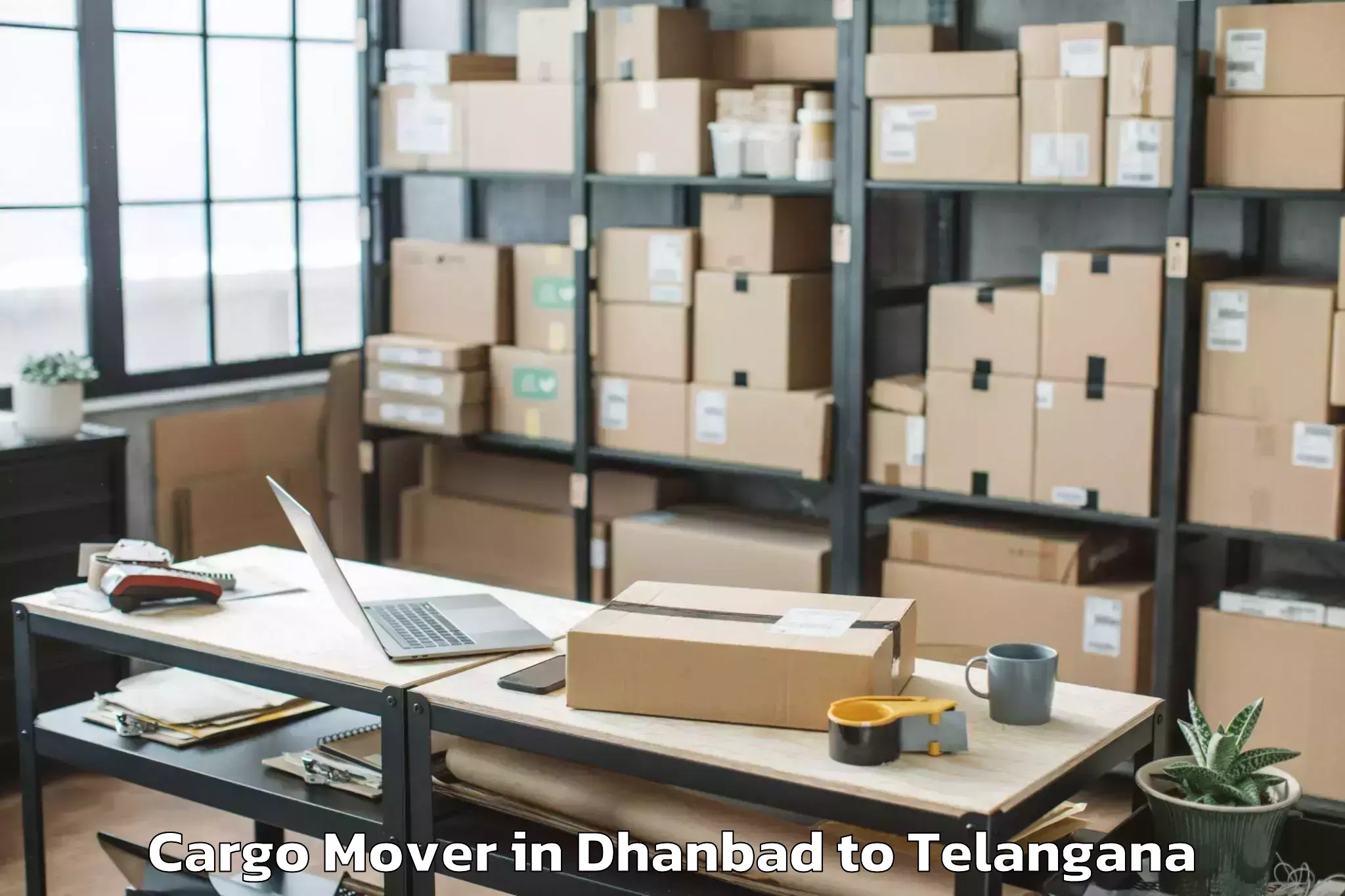 Book Dhanbad to Thorrur Cargo Mover Online